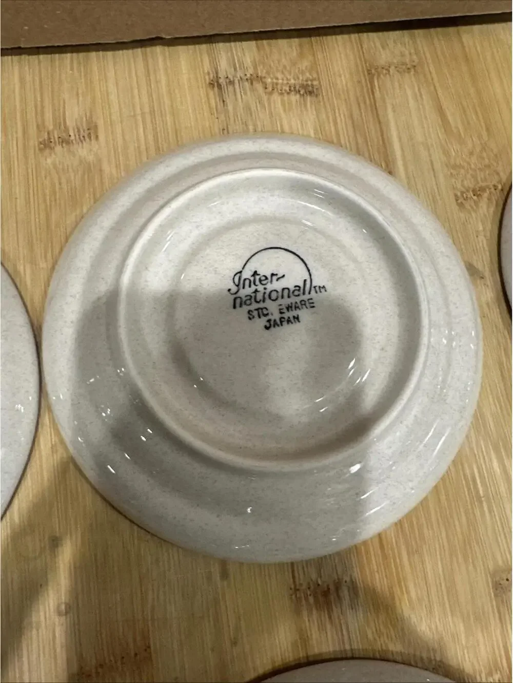 VTG 6 International China Co Endura Collection Saucers Plates Stoneware Japan 6